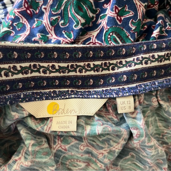 Like New Boden Square Neck Swing Jersey Printed Top - Picture 5 of 7